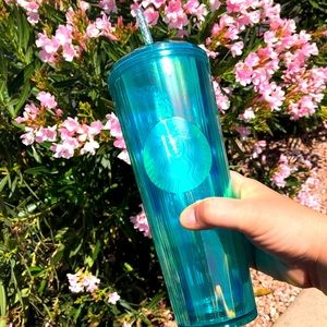 Starbucks Turquoise kaleidoscope tumbler